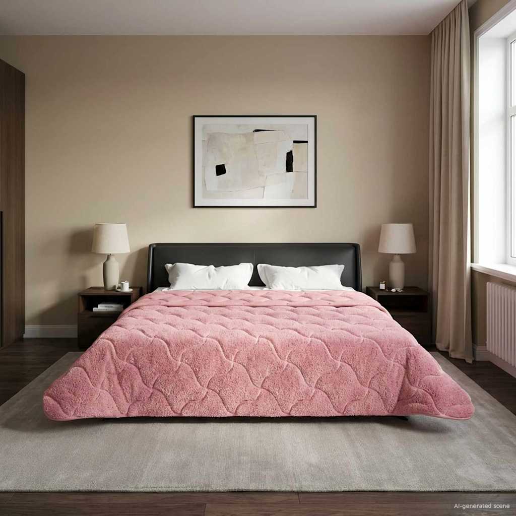 Piumino Letto Estivo 200 x 240 cm Estate Rosa Traspirante