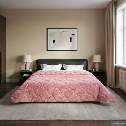 Piumino Letto Estivo 200 x 240 cm Estate Rosa Traspirante