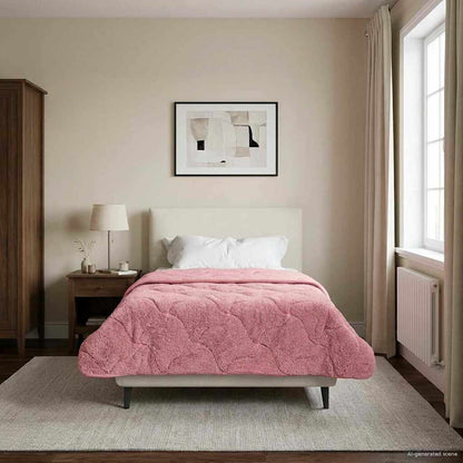 Piumino Letto Estivo 155 x 220 cm Estate Rosa Traspirante