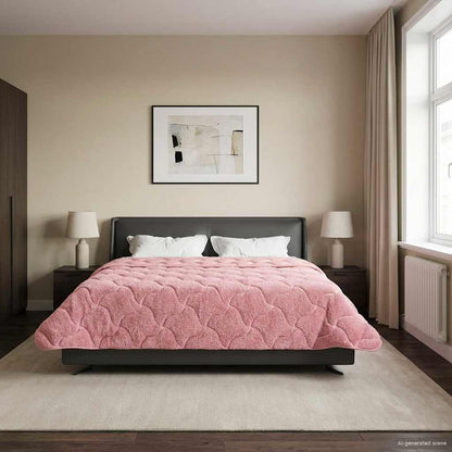 Piumino Letto Estivo 220 x 240 cm Estate Rosa Traspirante