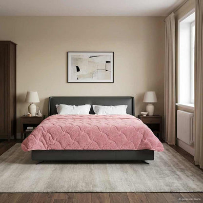 Piumino Letto Estivo 240 x 260 cm Estate Rosa Traspirante