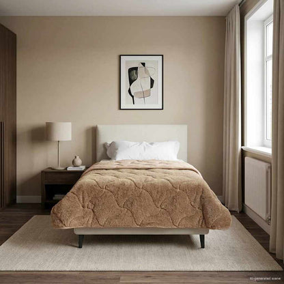 Piumino Letto Estivo 135 x 200 cm Estate Tortora Traspirante