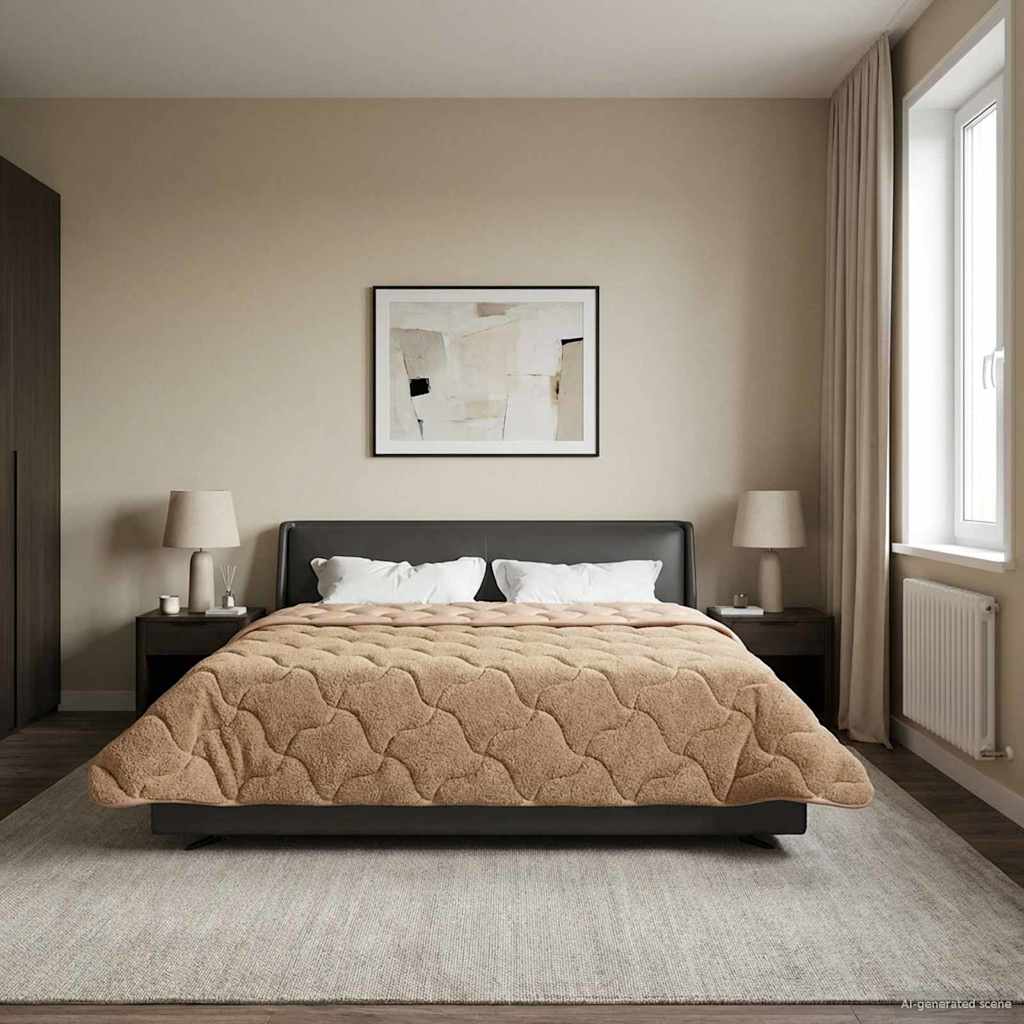 Piumino Letto Estivo 200 x 200 cm Estate Tortora Traspirante