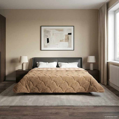 Piumino Letto Estivo 200 x 240 cm Estate Tortora Traspirante
