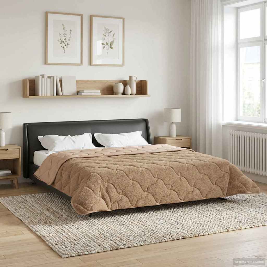 Piumino Letto Estivo 200 x 220 cm Estate Tortora Traspirante
