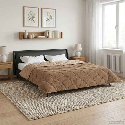 Piumino Letto Estivo 220 x 240 cm Estate Tortora Traspirante