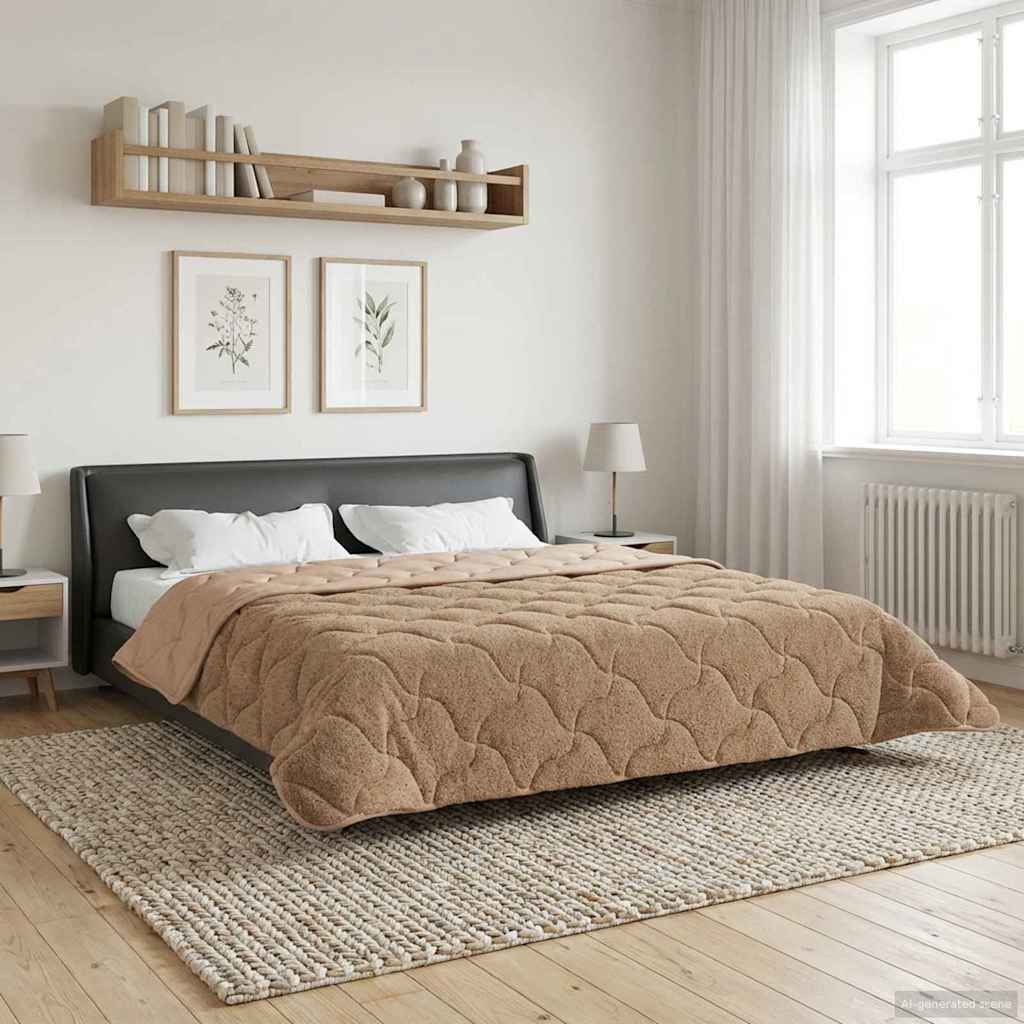 Piumino Letto Estivo 220 x 260 cm Estate Tortora Traspirante