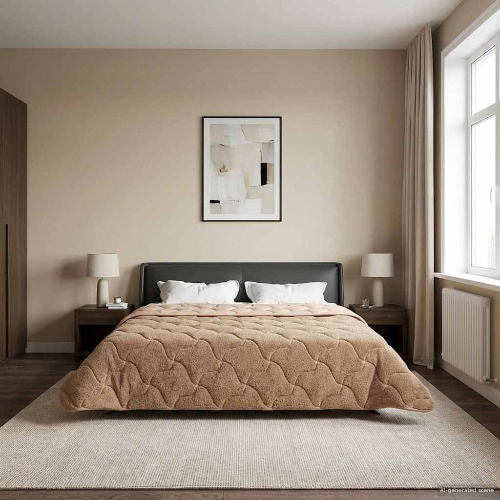 Piumino Letto Estivo 220 x 260 cm Estate Tortora Traspirante
