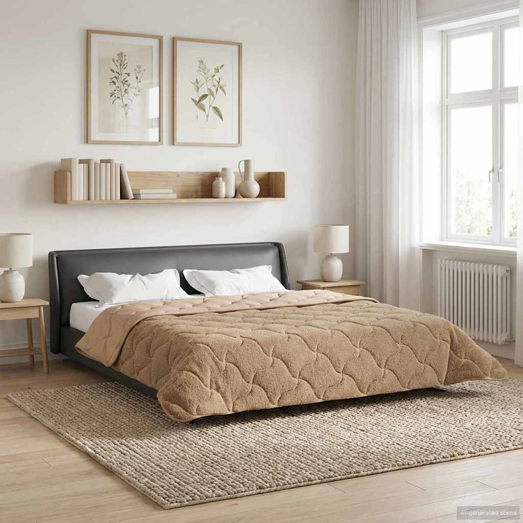 Piumino Letto Estivo 240 x 260 cm Estate Tortora Traspirante