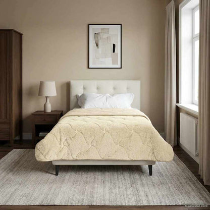 Piumino Letto Estivo 135 x 200 cm Estate Crema Traspirante