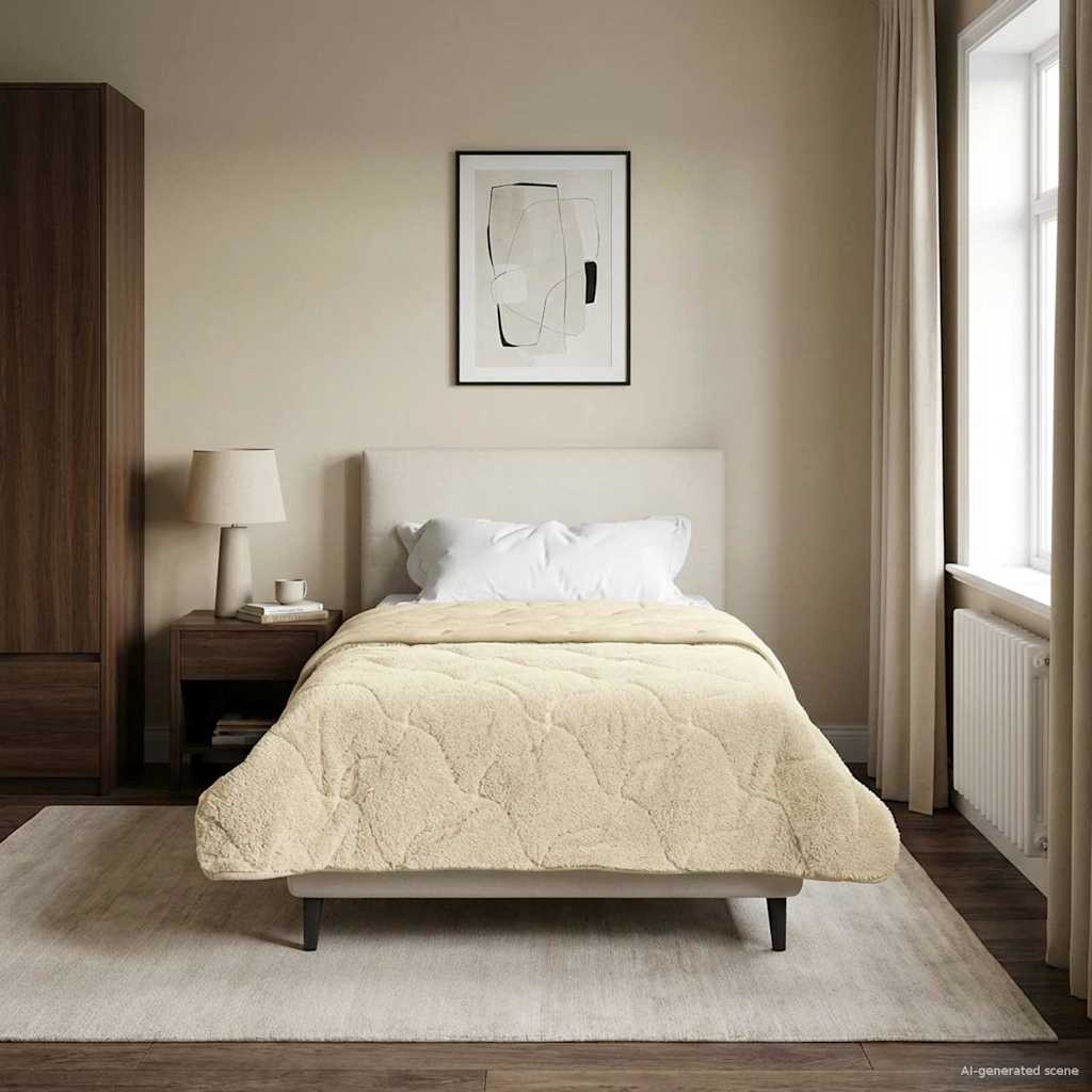Piumino Letto Estivo 140 x 200 cm Estate Crema Traspirante