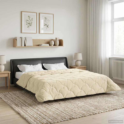 Piumino Letto Estivo 200 x 200 cm Estate Crema Traspirante