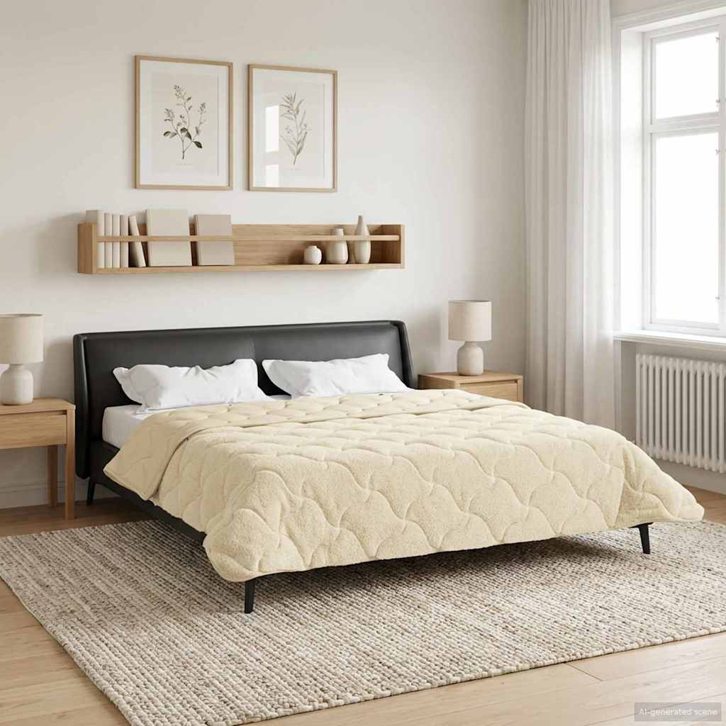 Piumino Letto Estivo 200 x 220 cm Estate Crema Traspirante