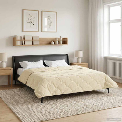 Piumino Letto Estivo 200 x 220 cm Estate Crema Traspirante