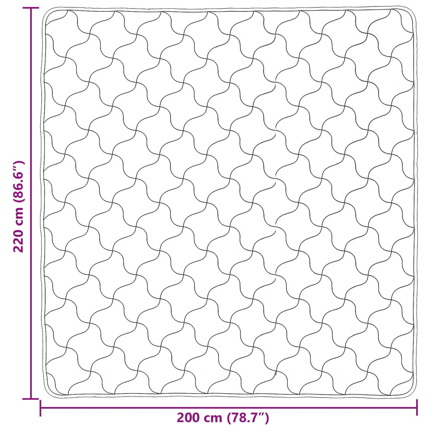 Piumino Letto Estivo 200 x 220 cm Estate Crema Traspirante