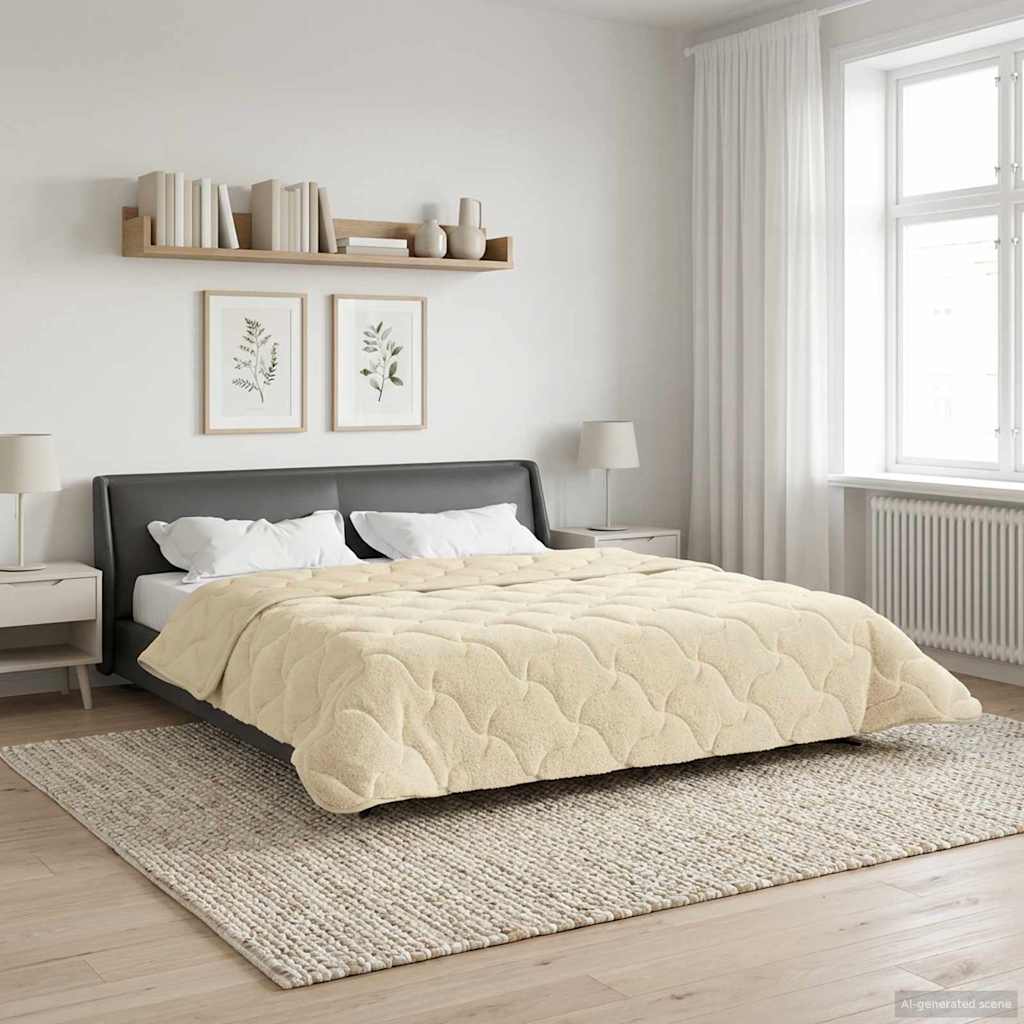 Piumino Letto Estivo 220 x 240 cm Estate Crema Traspirante