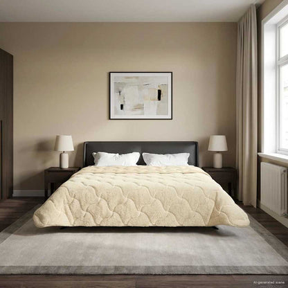 Piumino Letto Estivo 220 x 240 cm Estate Crema Traspirante