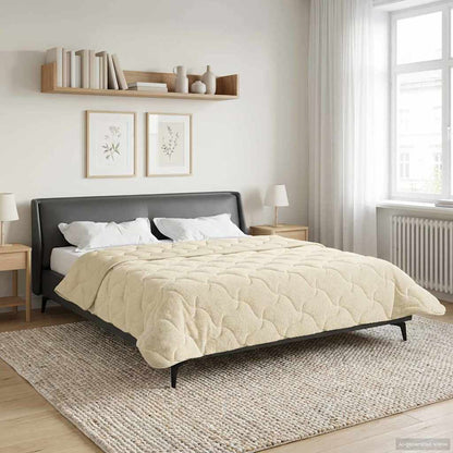 Piumino Letto Estivo 220 x 260 cm Estate Crema Traspirante