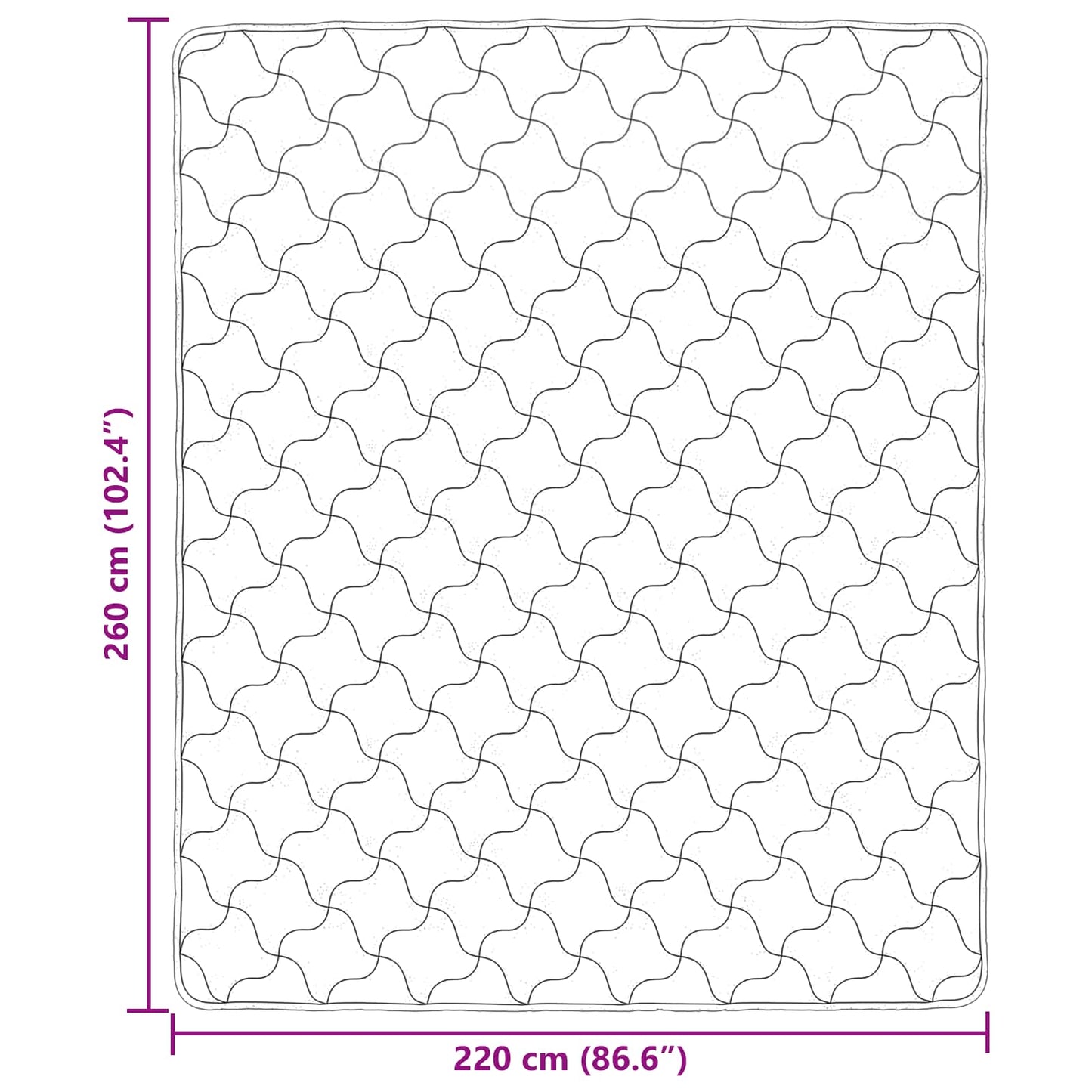 Piumino Letto Estivo 220 x 260 cm Estate Crema Traspirante
