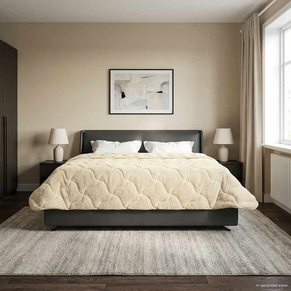 Piumino Letto Estivo 240 x 260 cm Estate Crema Traspirante