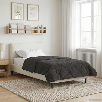 Piumone Completo Annuale Trapuntato Antracite 135 x 200 cm