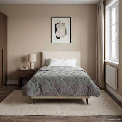 Piumone Completo Annuale Trapuntato Antracite 140 x 220 cm
