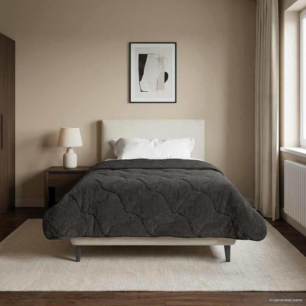 Piumone Completo Annuale Trapuntato Antracite 140 x 220 cm