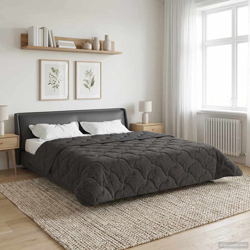 Piumone Completo Annuale Trapuntato Antracite 200 x 240 cm