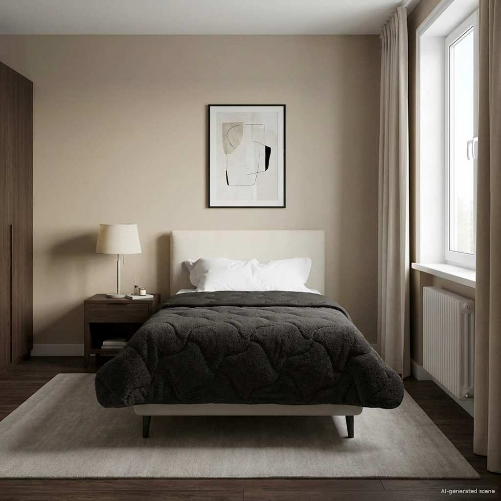 Piumone Completo Annuale Trapuntato Antracite 155 x 220 cm