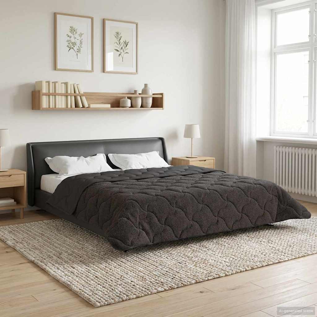 Piumone Completo Annuale Trapuntato Antracite 200 x 220 cm