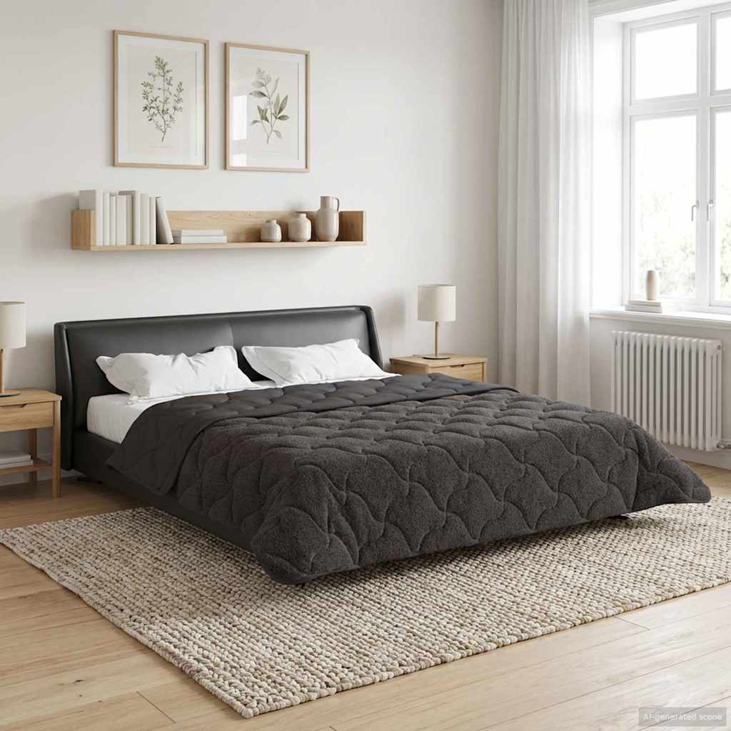 Piumone Completo Annuale Trapuntato Antracite 220 x 240 cm | homemem39