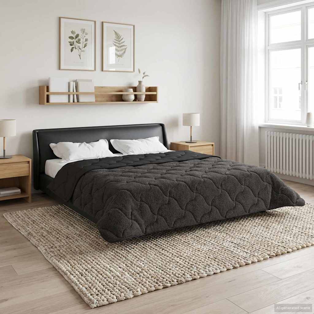 Piumone Completo Annuale Trapuntato Antracite 240 x 260 cm