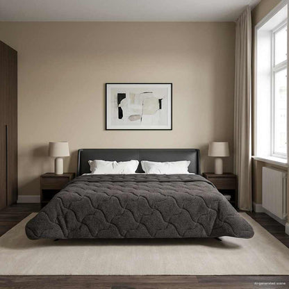 Piumone Completo Annuale Trapuntato Antracite 240 x 260 cm