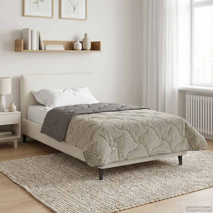 Piumone Completo Annuale Trapuntato Grigio chiaro 140 x 220 cm | homemem39
