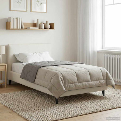 Piumone Completo Annuale Trapuntato Grigio chiaro 135 x 200 cm
