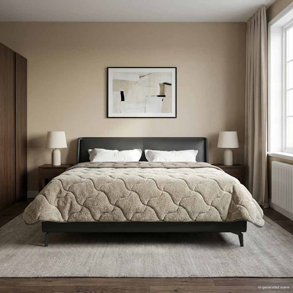 Piumone Completo Annuale Trapuntato Grigio chiaro 220 x 240 cm