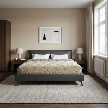 Piumone Completo Annuale Trapuntato Grigio chiaro 220 x 260 cm