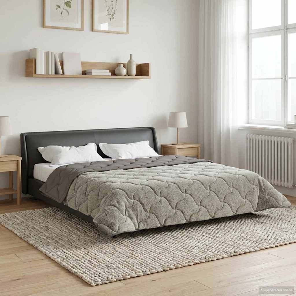 Piumone Completo Annuale Trapuntato Grigio chiaro 240 x 260 cm | homemem39