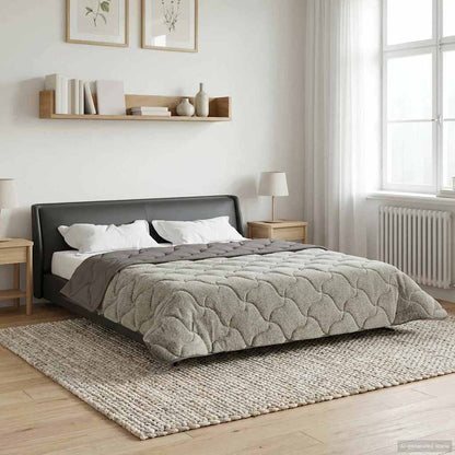 Piumone Completo Annuale Trapuntato Grigio chiaro 240 x 260 cm