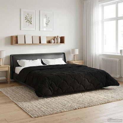 Piumone Completo Annuale Trapuntato Nero 220 x 260 cm