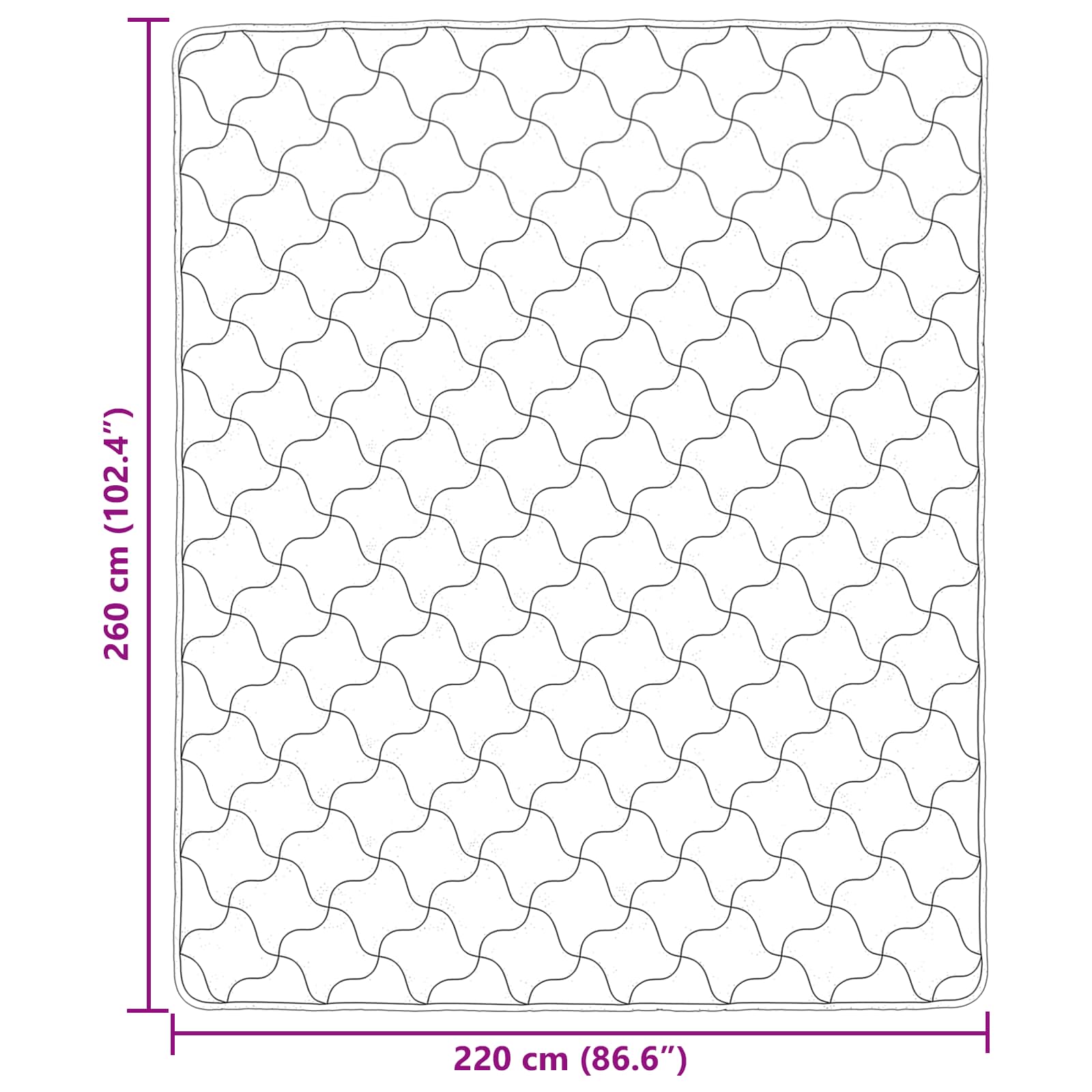 Piumone Completo Annuale Trapuntato Nero 220 x 260 cm | homemem39