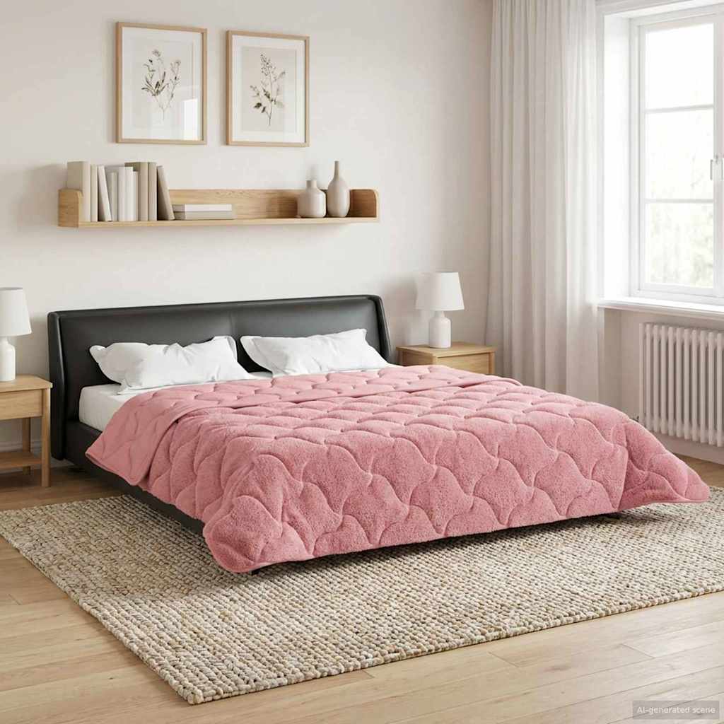 Piumone Completo Annuale Trapuntato Rosa 200 x 240 cm