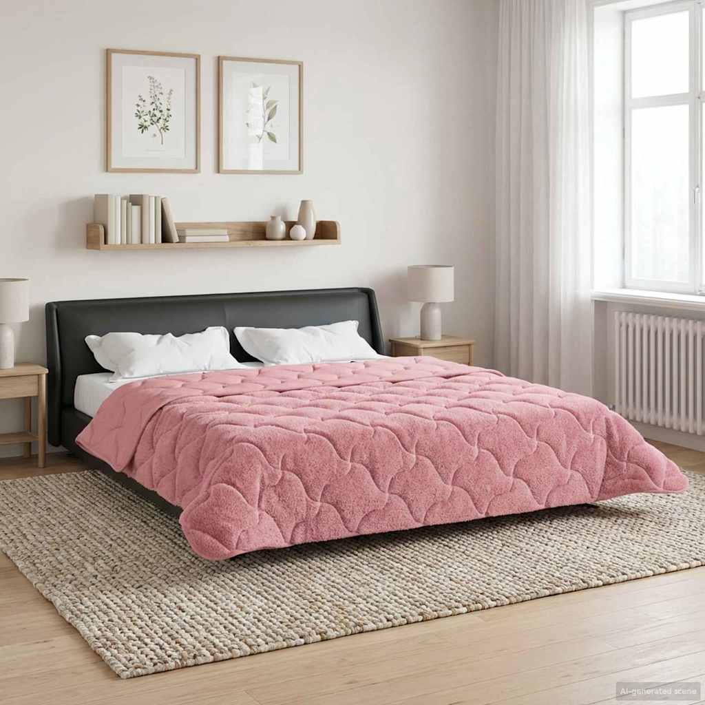 Piumone Completo Annuale Trapuntato Rosa 240 x 260 cm