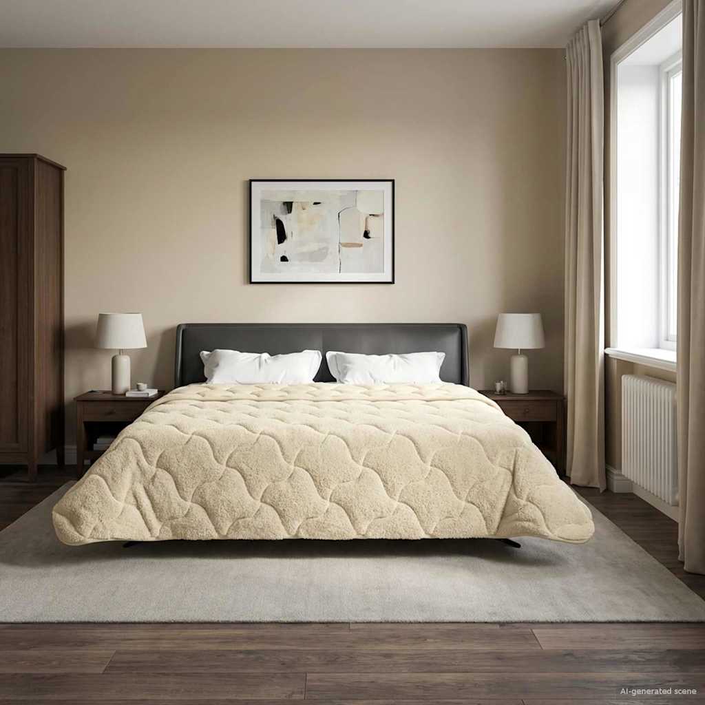 Piumone Completo Annuale Trapuntato Crema 200 x 220 cm | homemem39