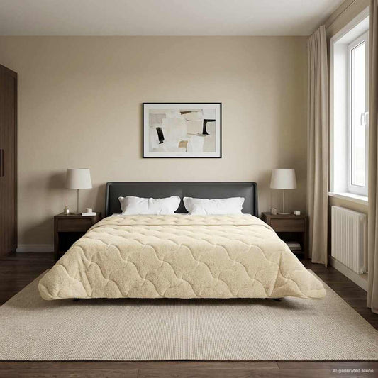 Piumone Completo Annuale Trapuntato Crema 220 x 260 cm