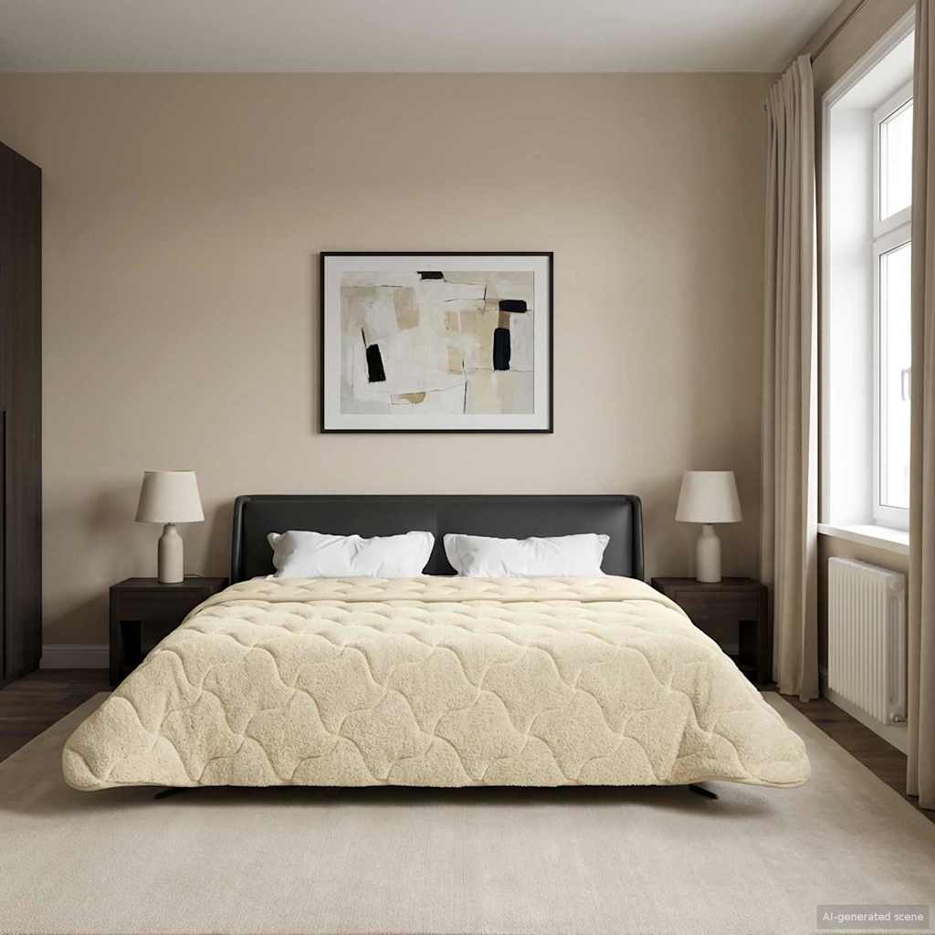 Piumone Completo Annuale Trapuntato Crema 240 x 260 cm