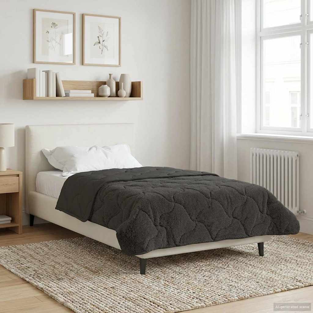 Duvet Invernale 135 x 200 cm Inverno Antracite Traspirante