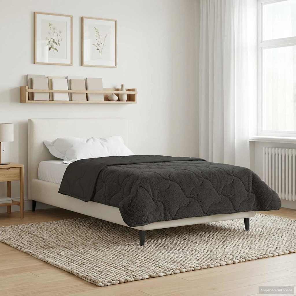 Duvet Invernale 140 x 220 cm Inverno Antracite Traspirante