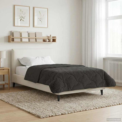 Duvet Invernale 140 x 220 cm Inverno Antracite Traspirante