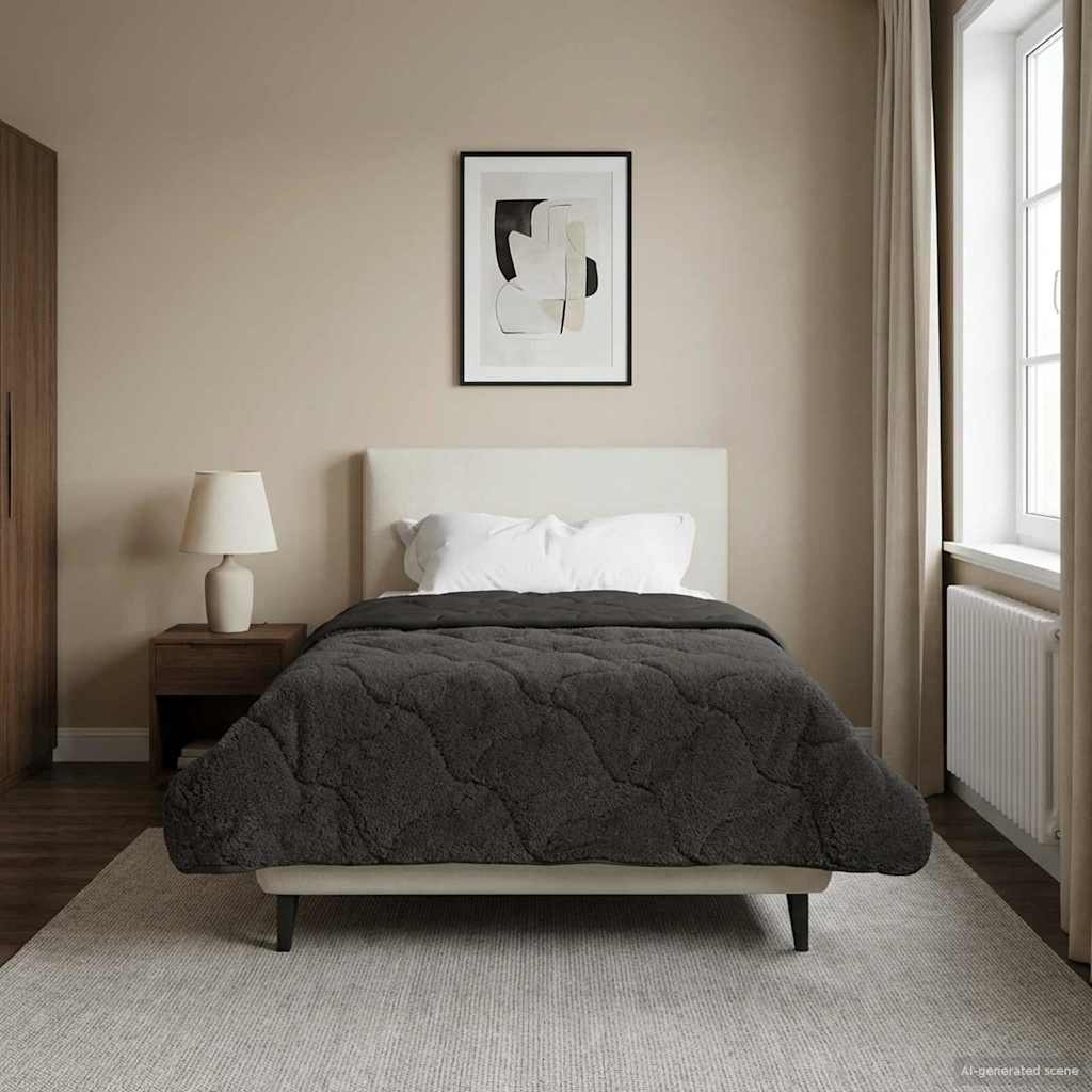 Duvet Invernale 140 x 220 cm Inverno Antracite Traspirante